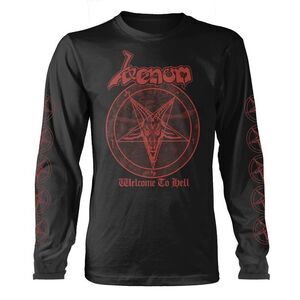 Venom Unisex Adult Welcome To Hell Long-Sleeved T-Shirt / Black/Red